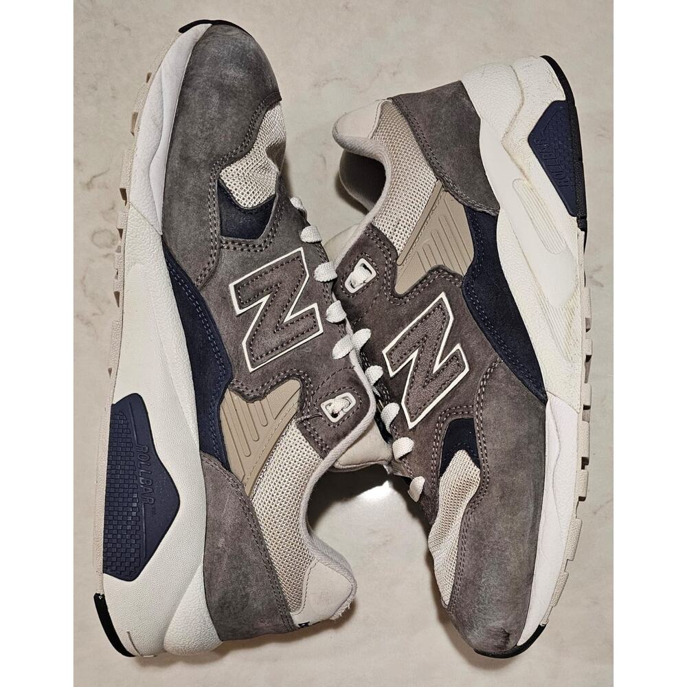 New Balance 580 Castlerock MT580RCB Men's Grey Navy Sneakers Size 11.5